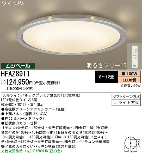 センター光とパネル光、2つの光で気分を変える。パルック LED