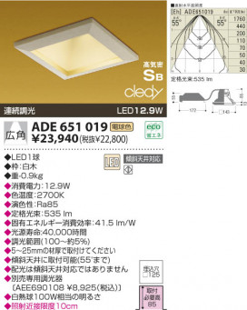 KOIZUMI LEDⵤ̩饤 ADE651019 ̿1