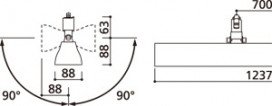 ODELIC ǥå ١饤 XL251034C ̿1