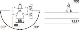 ODELIC ǥå ١饤 XL251035P1 ̿1