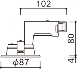 ODELIC ǥå ƥꥢ饤 OD361036R ̿2