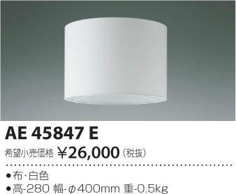 ߾ KOIZUMI  AE45847E ᥤ̿