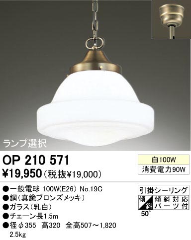 ODELIC ǥå OP210571 OP210571 ڥȥ饤 Ǯ ŵ  ѥ֥å|ư ڥȥ饤  Ǯ 100W