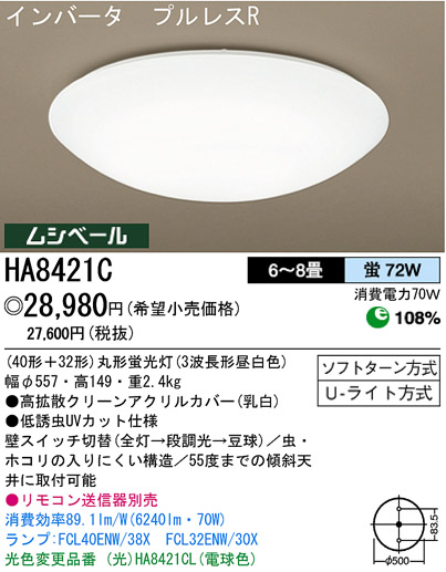 ѥʥ˥åŹ PANASONIC 󥰥饤 HA8421C Ϣ 󥰥饤 161170