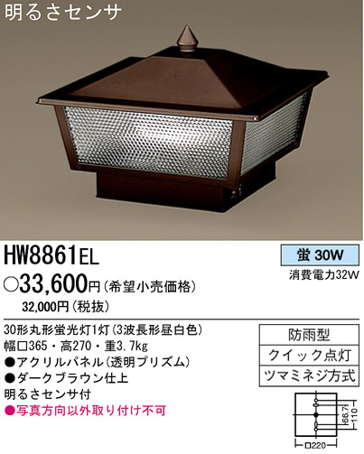ѥʥ˥åŹ PANASONIC ƥꥢ饤 HW8861EL Ϣ ƥꥢ饤 591600