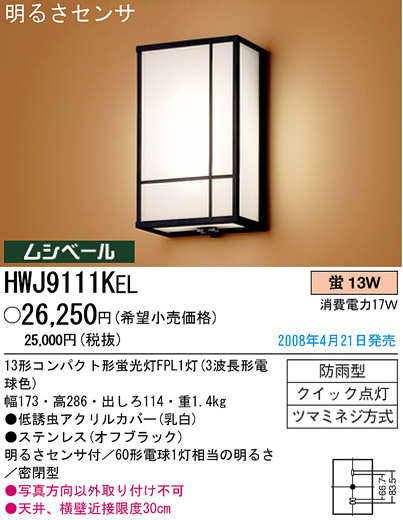 ѥʥ˥åŹ PANASONIC ƥꥢ饤 HWJ9111KEL Ϣ ƥꥢ饤 591600