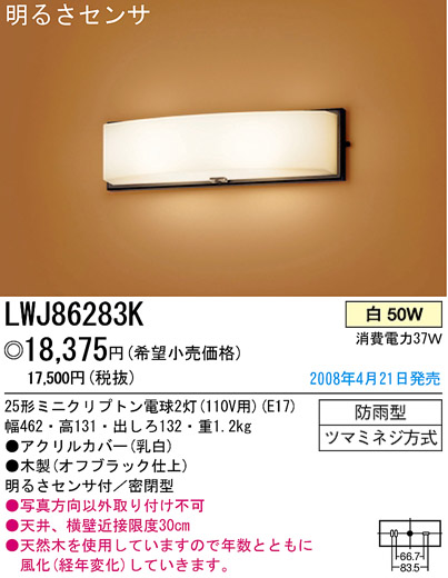 ѥʥ˥åŹ PANASONIC ƥꥢ饤 LWJ86283K Ϣ ƥꥢ饤 591600