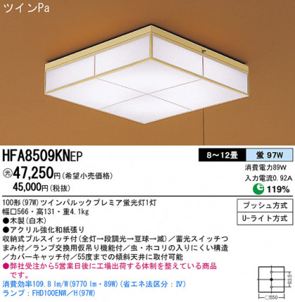Panasonic   HFA8509KNEP ᥤ̿