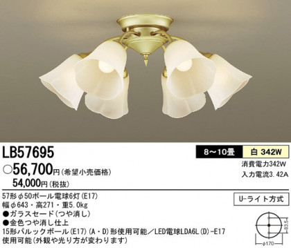 Panasonic ǥꥢ LB57695 ᥤ̿