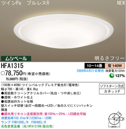 ѥʥ˥åŹ PANASONIC 󥰥饤 HFA1315 Ϣ 󥰥饤 ʡTC̾õ Whiteloop 131140