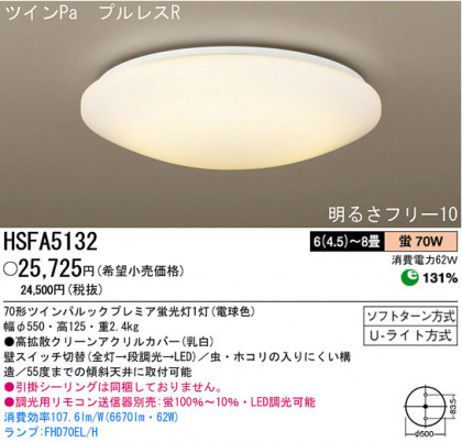 ѥʥ˥åŹ PANASONIC 󥰥饤 HSFA5132 Ϣ 󥰥饤