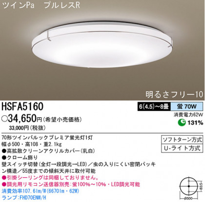 ѥʥ˥åŹ PANASONIC 󥰥饤 HSFA5160 Ϣ 󥰥饤