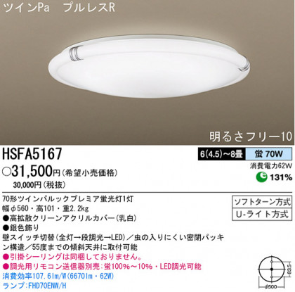 ѥʥ˥åŹ PANASONIC 󥰥饤 HSFA5167 Ϣ 󥰥饤