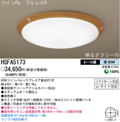 ѥʥ˥åŹ PANASONIC 󥰥饤 HSFA5173 Ϣ 󥰥饤