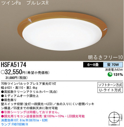 ѥʥ˥åŹ PANASONIC 󥰥饤 HSFA5174 Ϣ 󥰥饤
