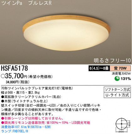 ѥʥ˥åŹ PANASONIC 󥰥饤 HSFA5178 Ϣ 󥰥饤