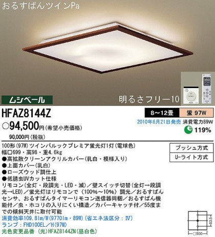 PANASONIC ѥʥ˥åŹ 󥰥饤 HFAZ8144Z ץ  panasonic hfaz8144z