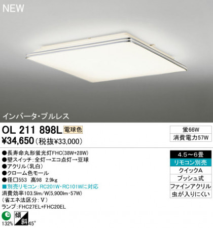 ODELIC  OL211898L