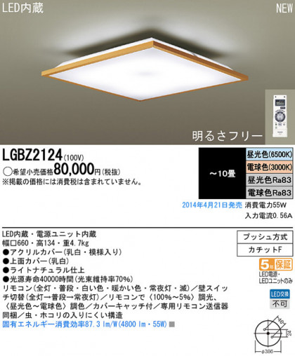 Panasonic LED󥰥饤 LGBZ2124 ᥤ̿
