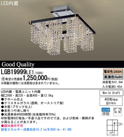 Panasonic LED ǥꥢ LGB19999LE1 ᥤ̿