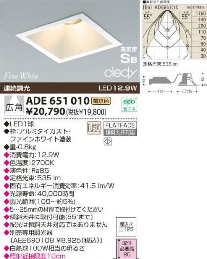 KOIZUMI LEDⵤ̩饤 ADE651010 ᥤ̿