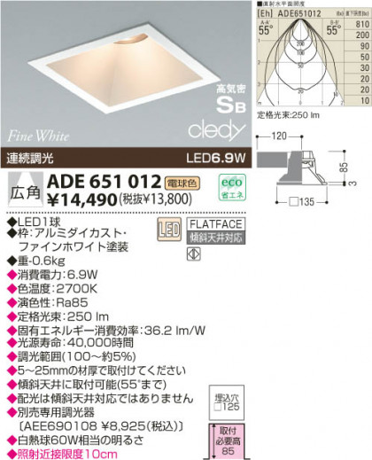 KOIZUMI LEDⵤ̩饤 ADE651012 ᥤ̿