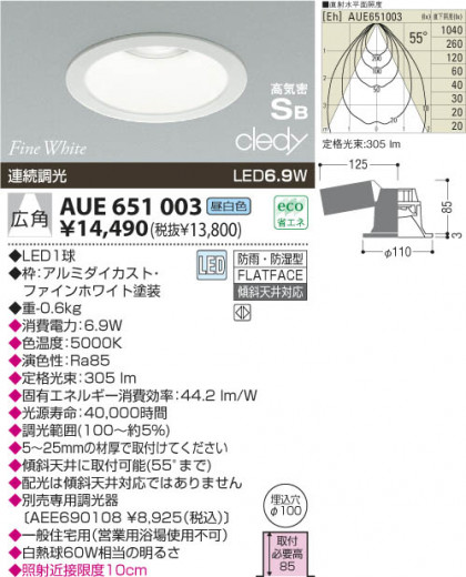 KOIZUMI LED ɱɼⵤ̩饤 AUE651003 ᥤ̿