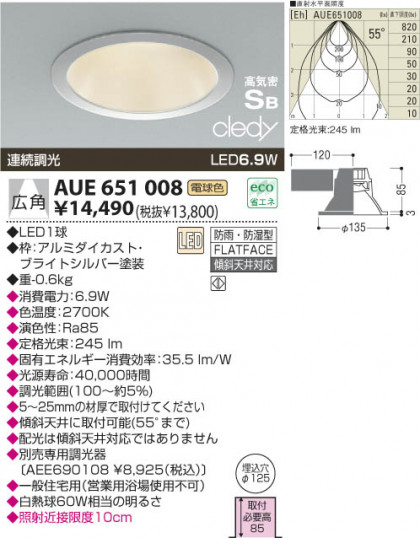 KOIZUMI LED ɱɼⵤ̩饤 AUE651008 ᥤ̿