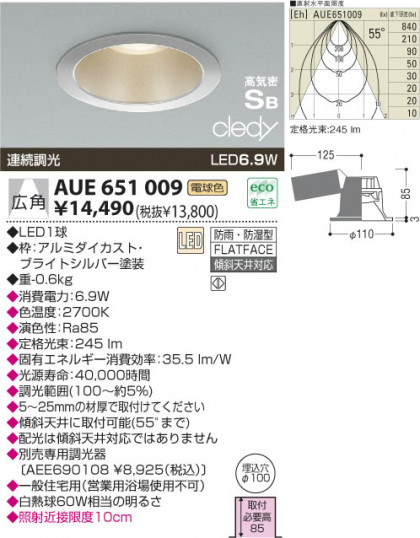 KOIZUMI LED ɱɼⵤ̩饤 AUE651009 ᥤ̿