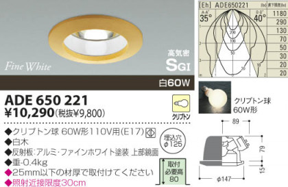 KOIZUMI ADE650221 ᥤ̿
