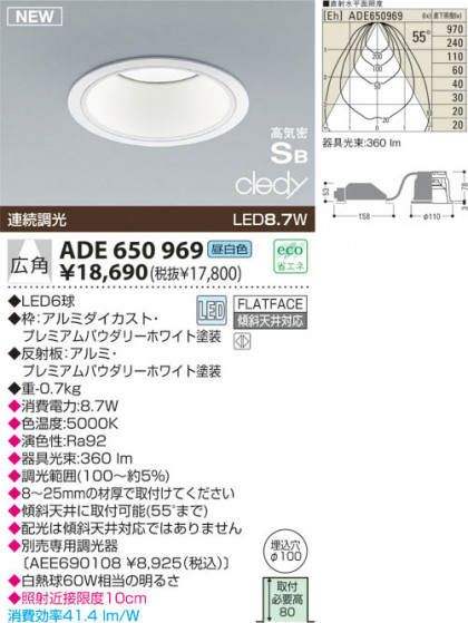 KOIZUMI LEDⵤ̩饤 ADE650969 ᥤ̿