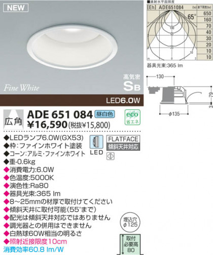 KOIZUMI LEDⵤ̩饤 ADE651084 ᥤ̿