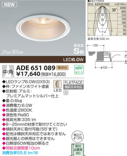 KOIZUMI LEDⵤ̩饤 ADE651089 ᥤ̿
