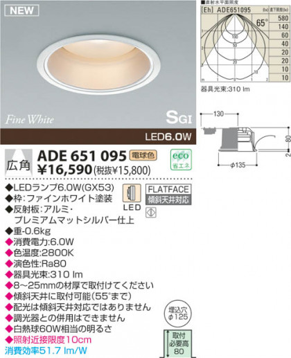 KOIZUMI LED SG饤 ADE651095 ᥤ̿