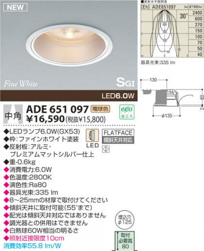 KOIZUMI LED SG饤 ADE651097 ᥤ̿