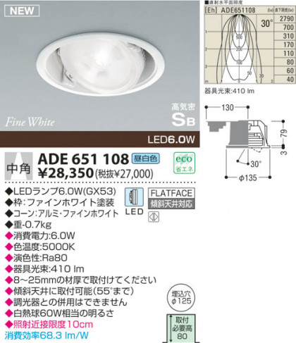 KOIZUMI LEDⵤ̩饤 ADE651108 ᥤ̿
