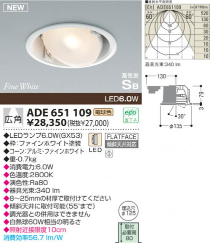 KOIZUMI LEDⵤ̩饤 ADE651109 ᥤ̿