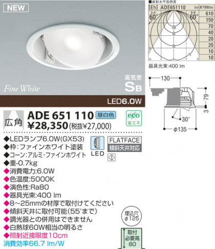 KOIZUMI LEDⵤ̩饤 ADE651110 ᥤ̿