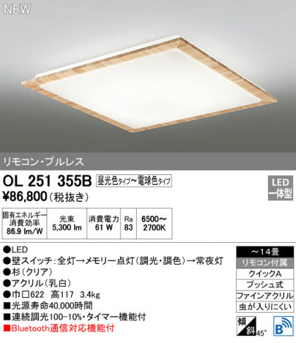 ODELIC ǥå 󥰥饤 OL251355B ᥤ̿