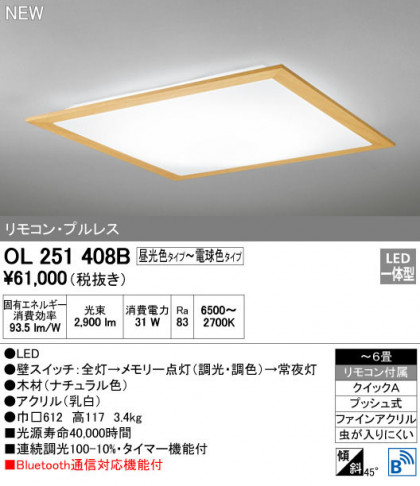 ODELIC ǥå 󥰥饤 OL251408B ᥤ̿