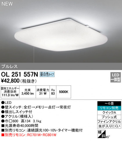ODELIC ǥå 󥰥饤 OL251557N ᥤ̿