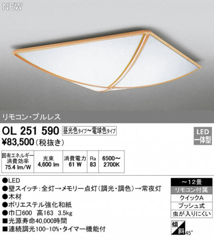 ODELIC ǥå 󥰥饤 OL251590 ᥤ̿