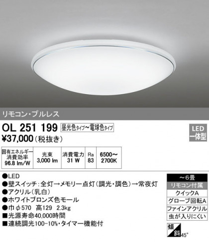 ODELIC ǥå 󥰥饤 OL251199 ᥤ̿