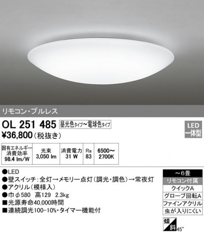 ODELIC ǥå 󥰥饤 OL251485 ᥤ̿