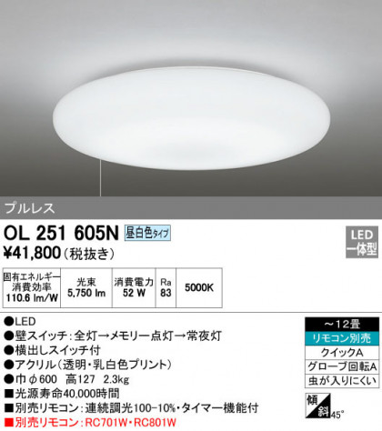 ODELIC ǥå 󥰥饤 OL251605N ᥤ̿