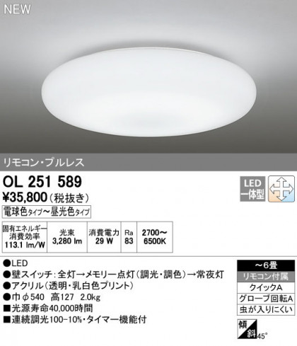 ODELIC ǥå 󥰥饤 OL251589 ñʲ