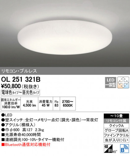 ODELIC ǥå 󥰥饤 OL251321B ñʲ