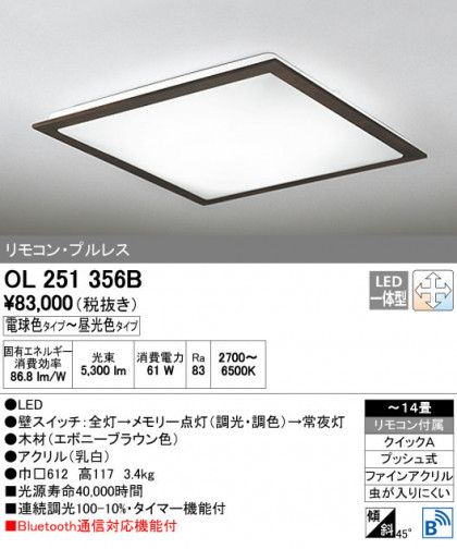 ODELIC ǥå 󥰥饤 OL251356B ñʲ