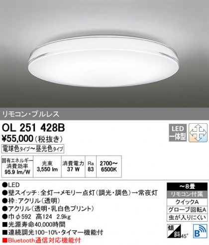 ODELIC ǥå 󥰥饤 OL251428B ñʲ
