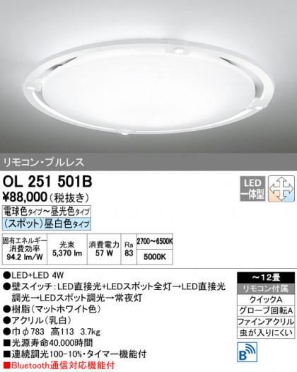 ODELIC ǥå 󥰥饤 OL251501B ñʲ